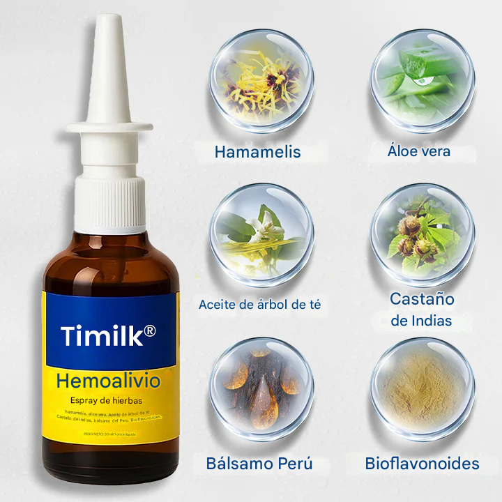 Timilk® - Spray Herbal Para Hemorroides