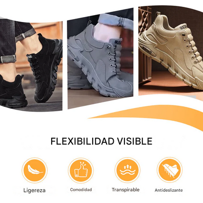 UrbanWalkers - Zapatillas Casual para Hombre con Suela Gruesa Antideslizante