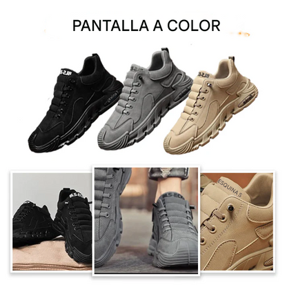 UrbanWalkers - Zapatillas Casual para Hombre con Suela Gruesa Antideslizante
