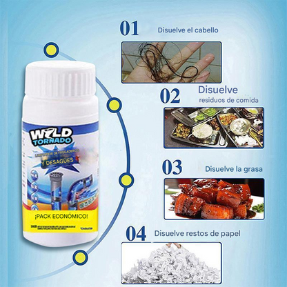 🔥🫧PROMO 2x1 WildTornado™ - 🧼Limpiador potente de desagües y fregaderos🫧🔥