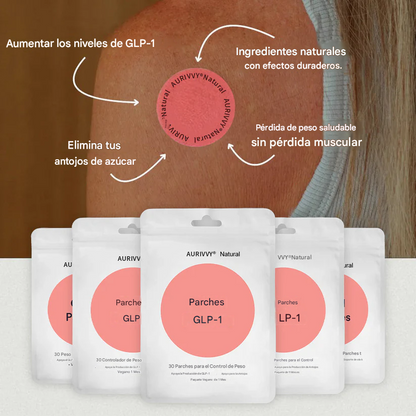 Parches Adelgazante GLP-1 (30 Unds ) : Controla Tu Apetito, Recupera Energía Y Calma Tu Estrés De Forma Natural 🍋