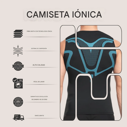 IonFit Sculpt™ - Camisilla De Compresión Para Hombre Adelgazante, Moldeadora De Cuerpo