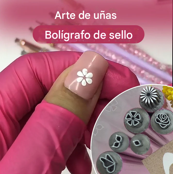 Bolígrafo Para Estampar Diseños De Uñas ( 3 Bolígrafos )