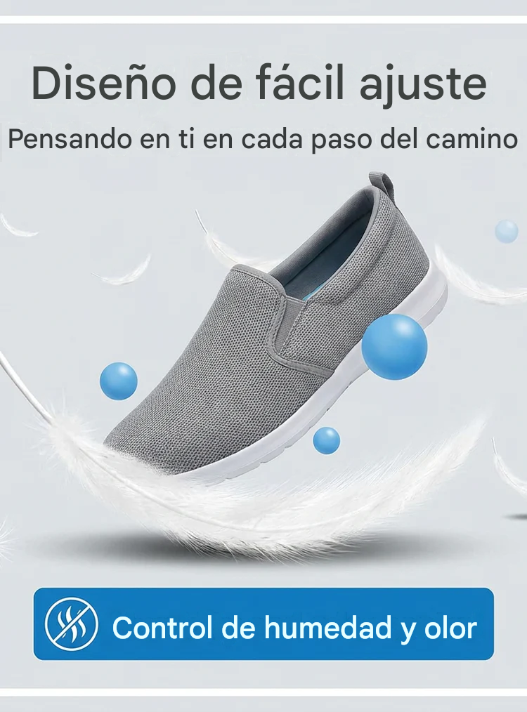 PodiFlex™ - Zapatillas Ortopédicas Transpirables Sin Cordones Para hombre