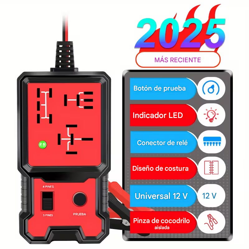 Tester Probador Electrónico De Relé Automotriz de 12V