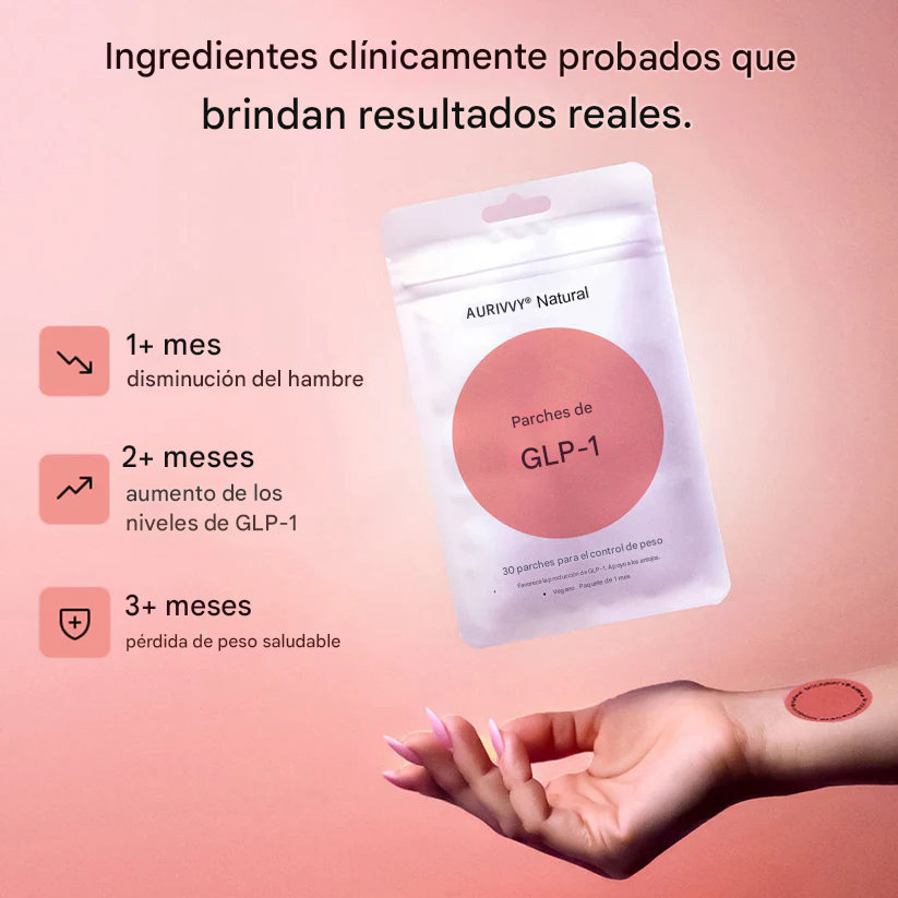 Parches Adelgazante GLP-1 (30 Unds ) : Controla Tu Apetito, Recupera Energía Y Calma Tu Estrés De Forma Natural 🍋