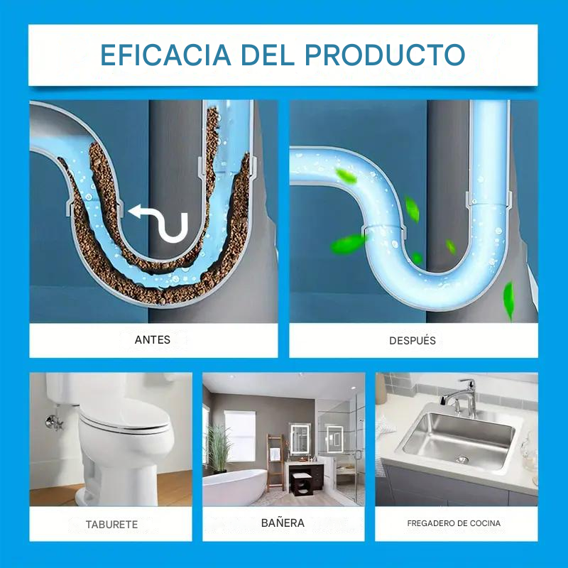 🔥PROMO 2x1  PipePur™ SmartClean  –  🫧 Varillas Biodegradables para Drenajes🔥