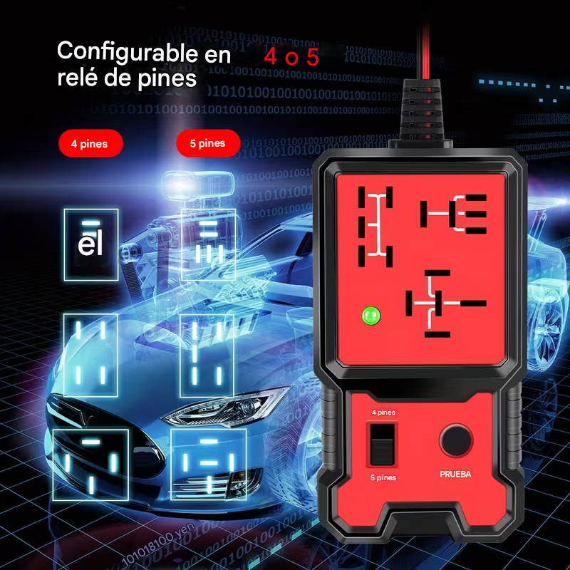 Tester Probador Electrónico De Relé Automotriz de 12V