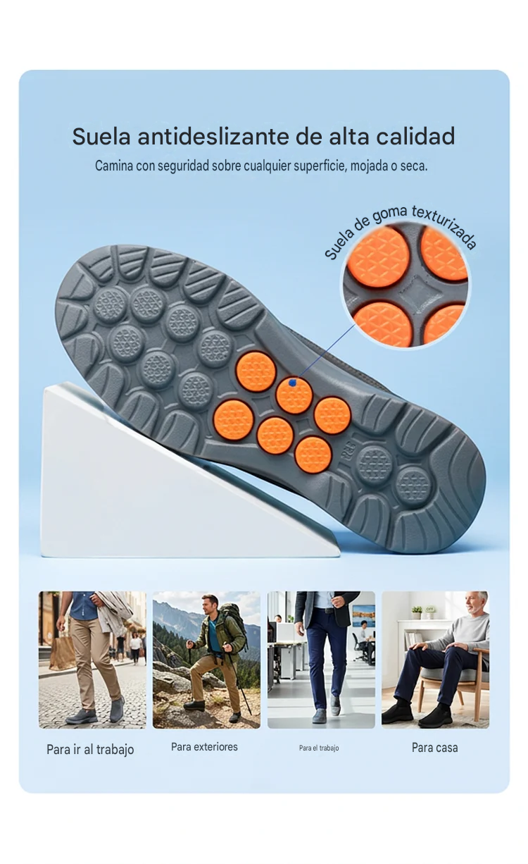 PodiFlex™ - Zapatillas Ortopédicas Transpirables Sin Cordones Para hombre