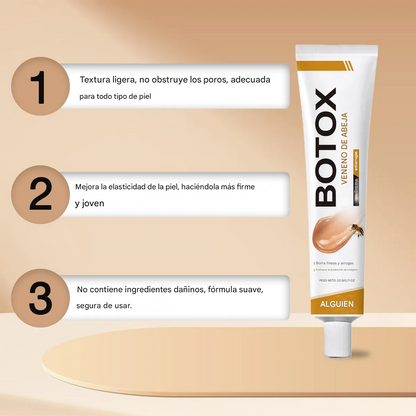 Botox - Crema para eliminar arrugas con Botox y veneno de abeja