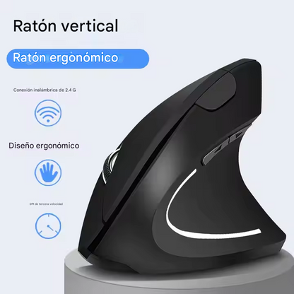 ErgoLift™ - Mouse Óptico Vertical Ergonómico Inalámbrico Recargable Por USB