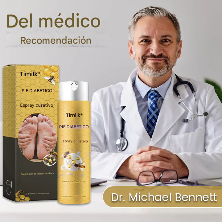 🔥PROMO 2X1 🎁 Timilk® Spray Curativo para Pie Diabético - Con Infusión de Veneno de Abeja