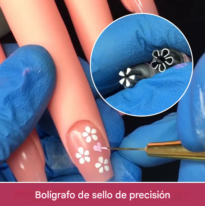 Bolígrafo Para Estampar Diseños De Uñas ( 3 Bolígrafos )