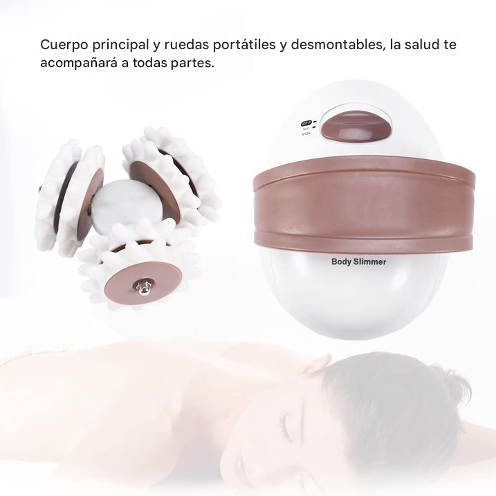 PROMO 2x1 - Masajeador Corporal Anti Celulitis Con Rodillo Eléctrico ( 6 Anillos Masajeadores )