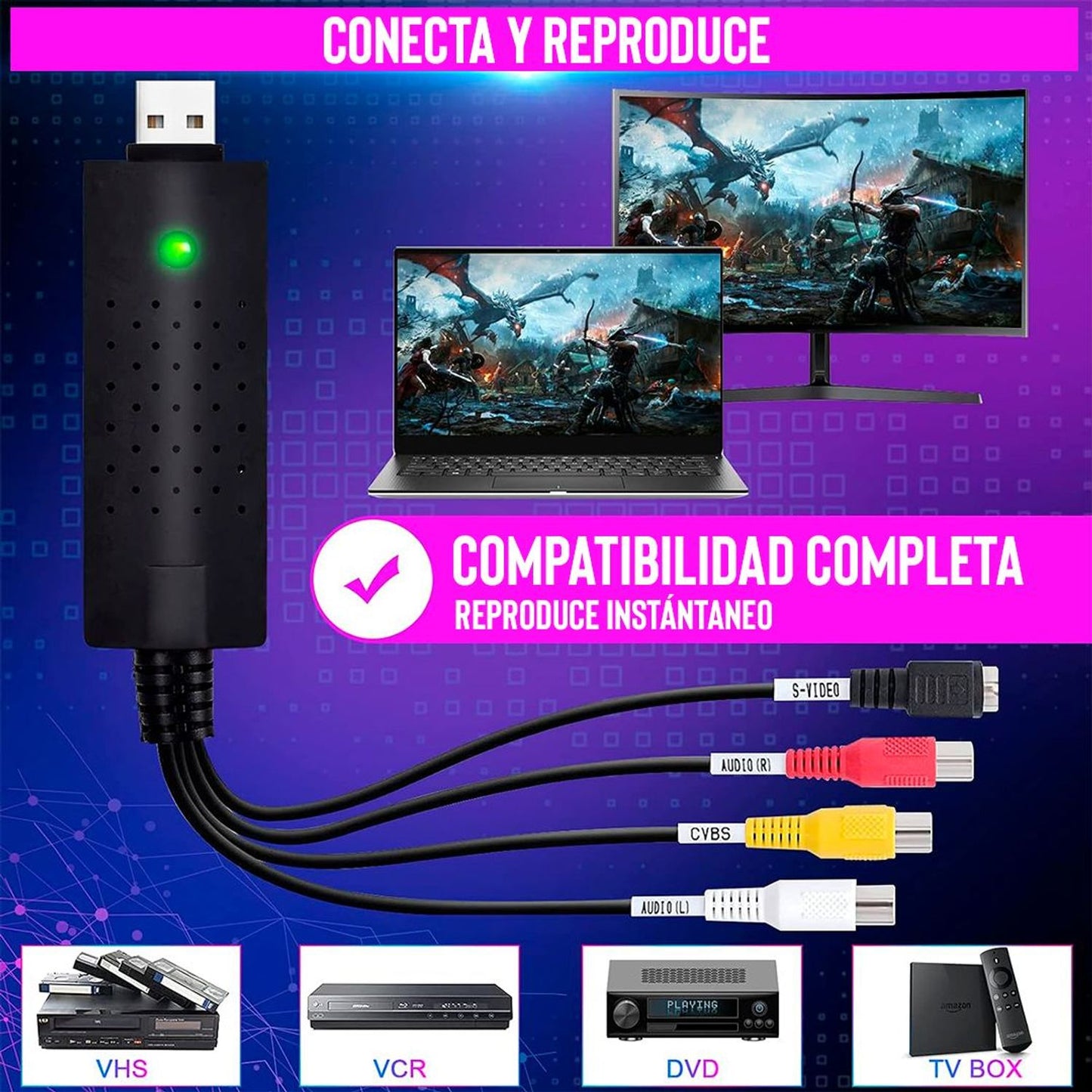 FusionCapture™ - Convertidor Digital de Video y Audio USB